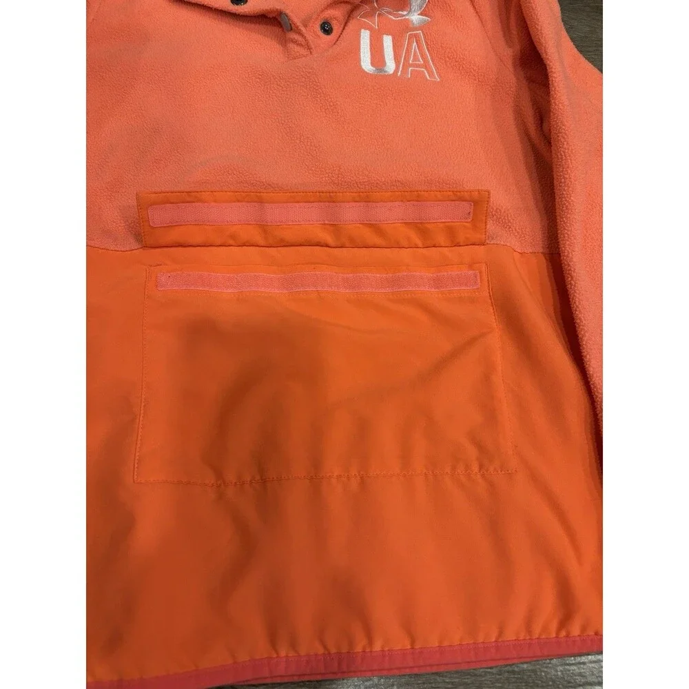 Under Armour Youth Large‎ Fleece Pullover Sweatshirt Neon Orange